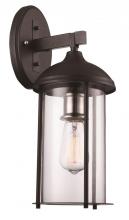 Trans Globe 50232 BK - 1LT-OUTD WALL CYL FRAME LRG-BK